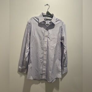 Brooks Brothers Non Iron Dress Shirt Pink Blue Checkered